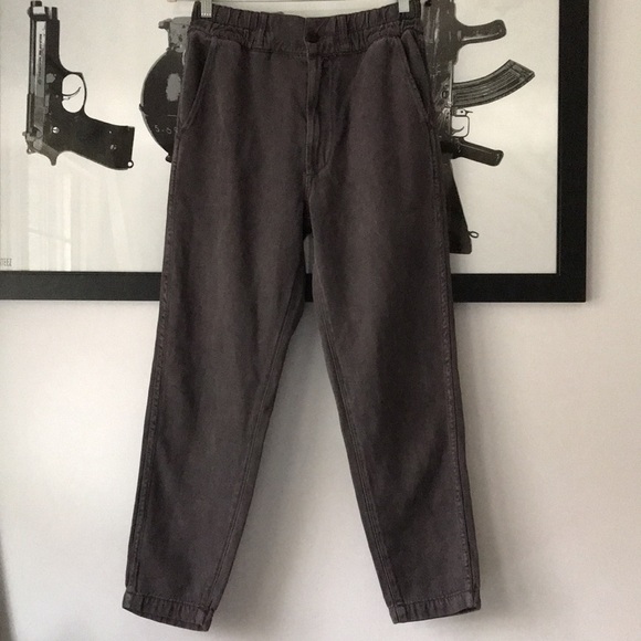 AMO Drapey Trouser in Washed Black 28 - Picture 2 of 14